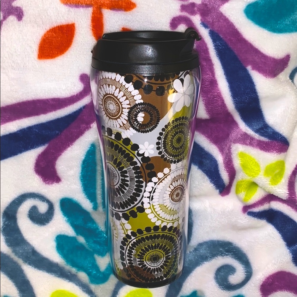 Vera Bradley Travel/ Coffee Mug. NEW